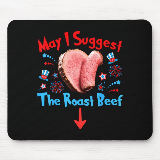 Funny 4th Of July Raunchy Humour Mouse Pad (Front)
