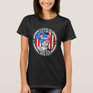 Funny 4th Of July Sippin On Liber-Tea Liberty USA T-Shirt