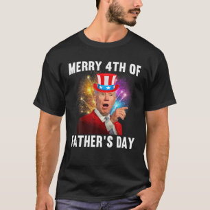 Funny 4Th Of July Tee - Joe Biden Merry 4Th Of Fat