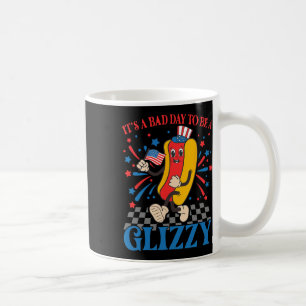 Funny 4th Of July Usa Hotdog It's A Bad Day To Be Coffee Mug
