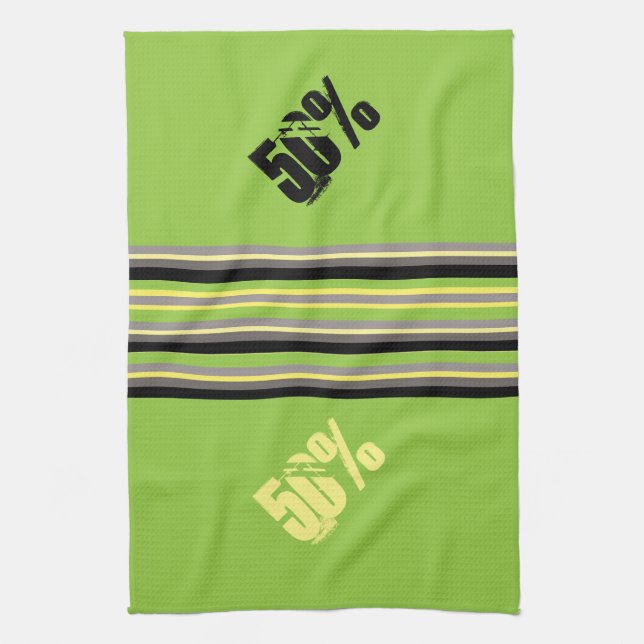 Funny 50 / 50 Couple Towel (Vertical)