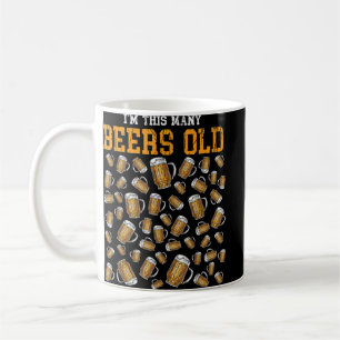 Funny 50 Years Old Birthday I Am This Many Beers O Coffee Mug