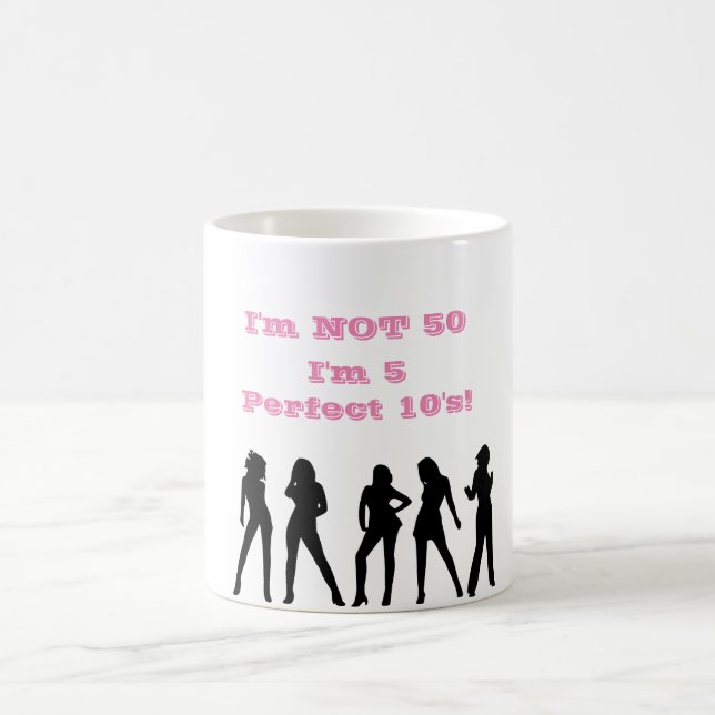 Funny 50e anniversaire MUG - PAS CINQUANTE 5 parfa (Centre)