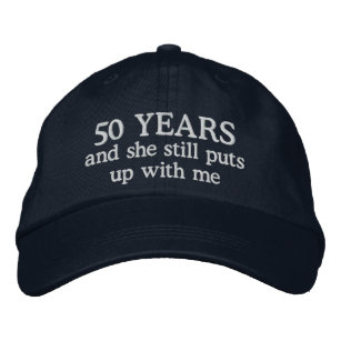 Funny 50th Anniversary Mens Hat Gift Cap