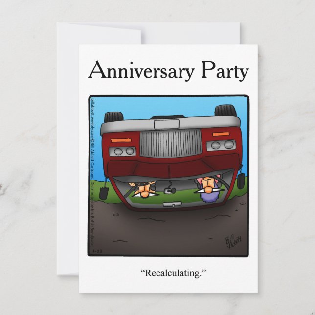 Funny 50th Anniversary Party Invitation (Front)