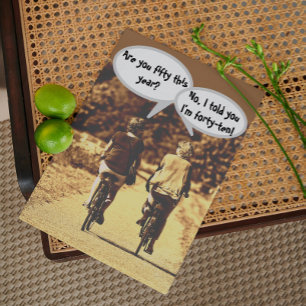 funny 50th birthday  card