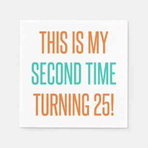 Funny 50th Birthday For Women Napkin