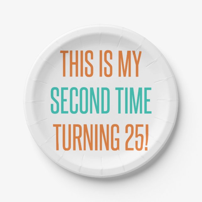 Funny 50th Birthday For Women Paper Plate (Front)