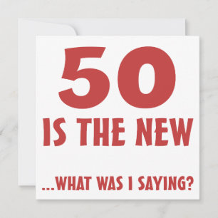 Funny 50th Birthday Gag Gifts Card