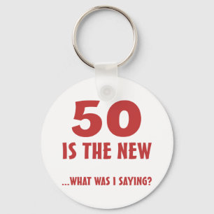 Funny 50th Birthday Gag Gifts Keychain