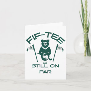 Funny 50th Birthday Golfer Vintage 1975 Golf Lover Card