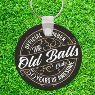 funny 50th Birthday, Keychain