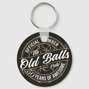 funny 50th Birthday, Keychain