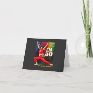 Funny 50th Birthday Kick & Stretch Sally O'Malley Invitation