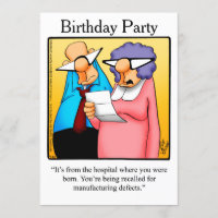 Funny 50th Birthday Party Invitations