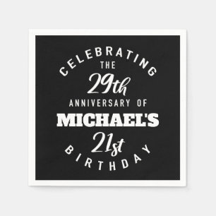 Funny 50th Birthday Personalized Napkin