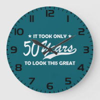 Funny 50th Birthday Retro Typography