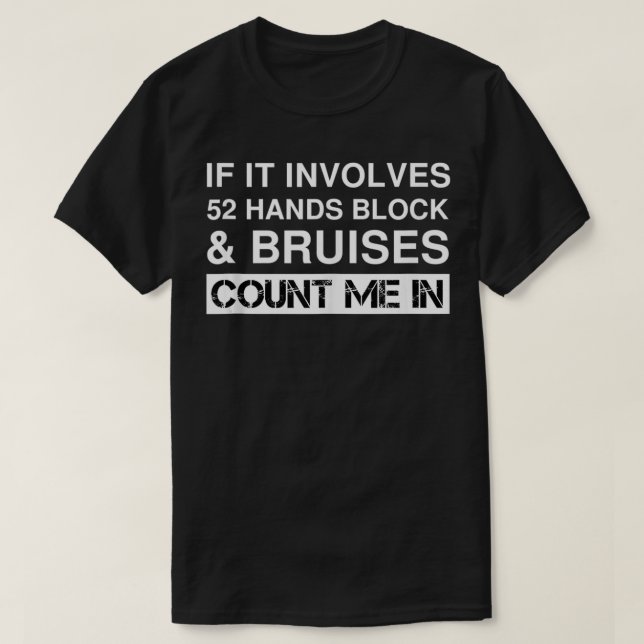 Funny 52 Hands Block Fighter Fighting Martial Arts T-Shirt (Design Front)