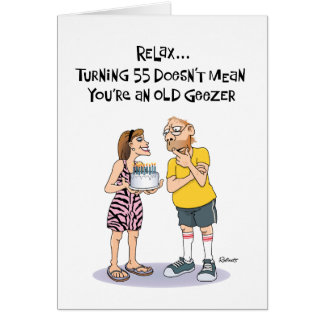 Funny 55th Birthday Cards, Photocards, Invitations & More