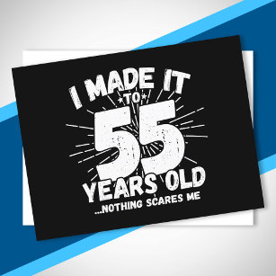 Funny 55th Birthday Quote Sarcastic 55 Year Old Postcard