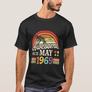 Funny 56 Years Old Vintage May 1969 56th Birthday  T-Shirt