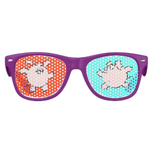 Funny 5 and 6 Cartoon Pig  Year 2019 EyeW Kids Sunglasses