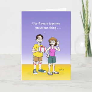 Funny 5e Anniversaire Carte