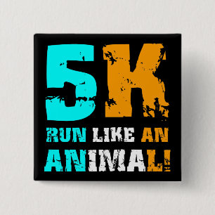 Funny 5K 2 Inch Square Button
