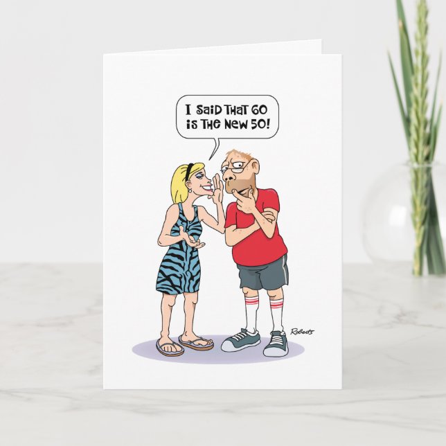 Funny 60e carte d'anniversaire pour hommes (Devant)