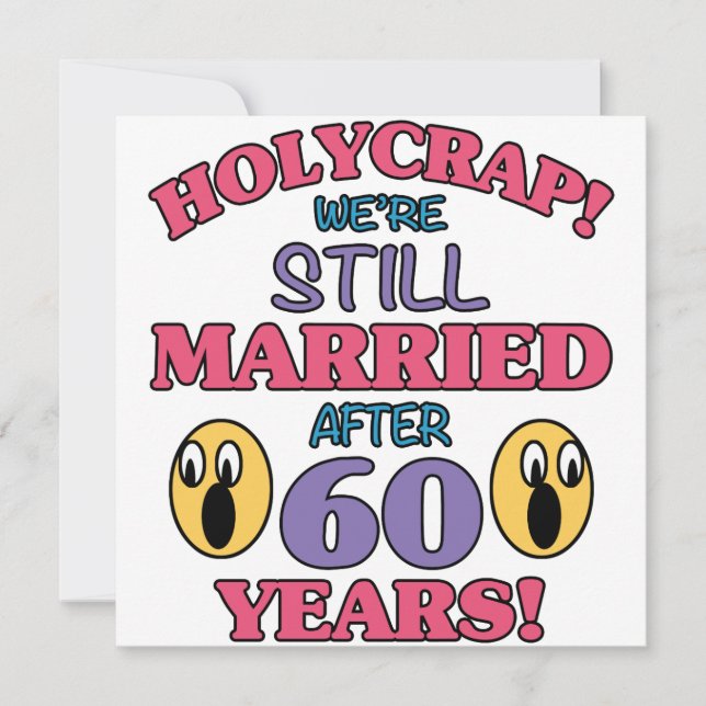 Funny 60th Anniversary Card (Front)