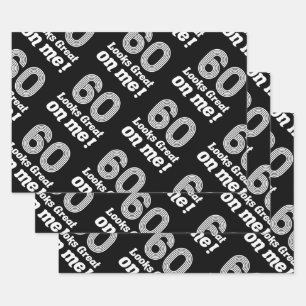 Funny 60th Birthday For Her Wrapping Paper Sheet
