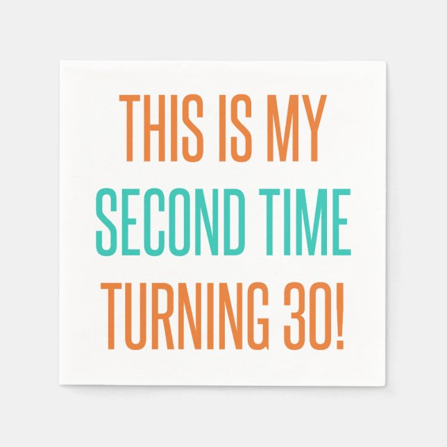 Funny 60th Birthday For Women Napkin (Front)