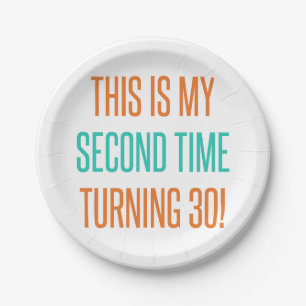 Funny 60th Birthday For Women Paper Plate