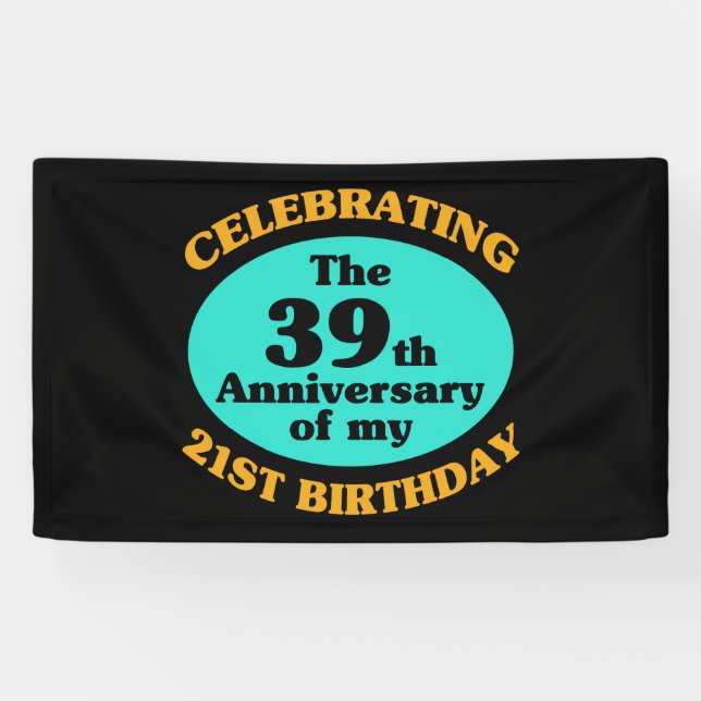 Funny 60th Birthday Gag Gift Banner (Horizontal)