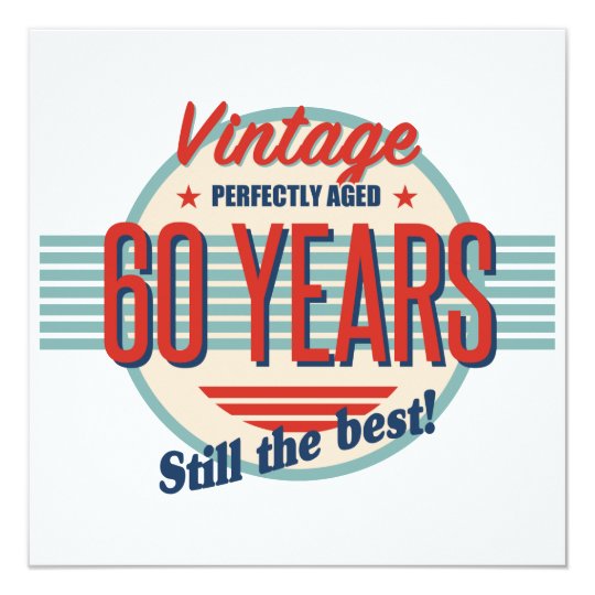 Funny 60th Birthday Old Fashioned Card