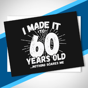 Funny 60th Birthday Quote Sarcastic 60 Year Old Postcard