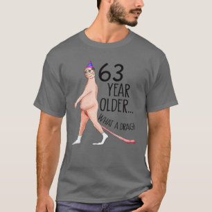 Funny 63 Years Old 63Rd Birthday Party Born In 195 T-Shirt