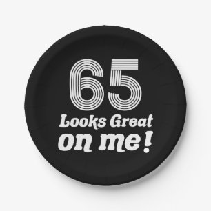 Funny 65th Birthday For Her Paper Plate