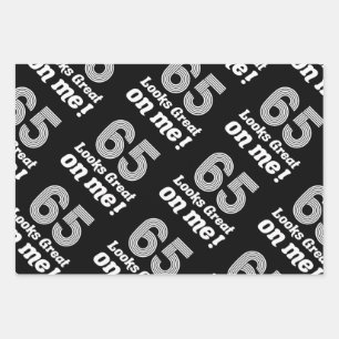 Funny 65th Birthday For Her Wrapping Paper Sheet