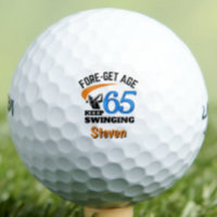 Funny 65th Birthday Golfer Joke Gift Idea