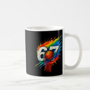 Funny 67 Basketball Six Seven 6 7 Meme 67 Coffee Mug