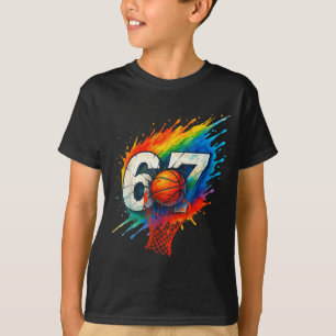 Funny 67 Basketball Six Seven 6 7 Meme 67  T-Shirt