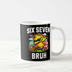 Funny 67 bruh easter dabbing chick meme six seven coffee mug