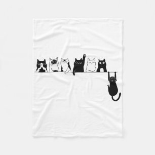 Funny 67 Cats Meme Teacher Fleece Blanket