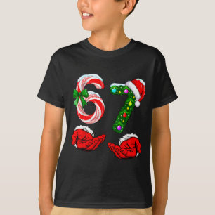 Funny 67 Christmas 6 7 Meme Pajamas Holiday Gen Al T-Shirt