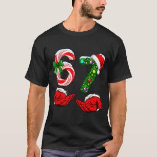 Funny 67 Christmas 6 7 Meme Pajamas Holiday Gen Al T-Shirt