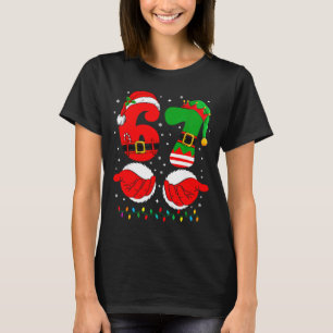Funny 67 Christmas 6 7 Meme Six Seven For Boys Tea T-Shirt