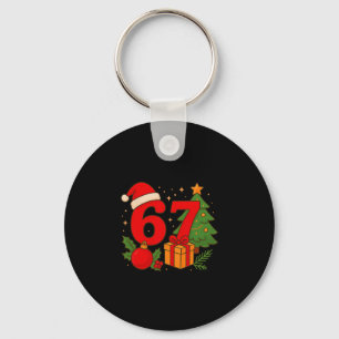 Funny 67 Christmas 6 7 Six Seven Meme 6 7 Matching Keychain