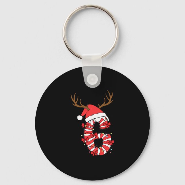Funny 67 Christmas 6 7 Six Seven Meme 6 7 Matching Keychain (Front)