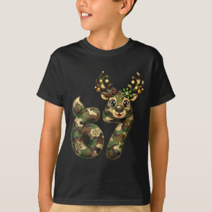 Funny 67 Christmas Holiday Camo Hunting Reindeer D T-Shirt